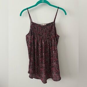 LOFT floral slouchy tank top (size S)